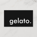 Buscar gelato tarjetas de visita Panadería