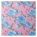 Buscar rosas azules azulejos Patrón