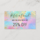 Buscar refiera a un amigo tarjetas de visita Artista de maquillaje