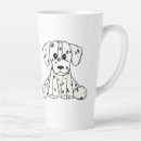 Buscar perro simple tazas Negro