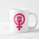 Buscar símbolo feminista tazas Derechos de la mujer