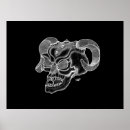 Buscar cráneo blanco y negro posters Gótico