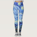Buscar noche estrellada leggings Pintura
