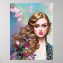 Buscar mujer rubia hermosa posters Colorido