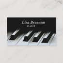 Buscar música clásica tarjetas de visita Pianista