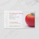 Buscar consumición tarjetas de visita Nutrición