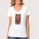 Buscar león geométrico camisetas Camisa única
