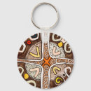 Buscar arte africano llaveros Marrón