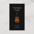 Buscar instrumentos tarjetas de visita Guitarra