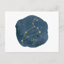 Buscar símbolo de leo postales Acuarela