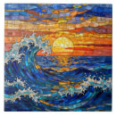 Buscar olas oceánicas azulejos Costero