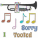 Buscar notas musicales coloridas pegatinas Colorido