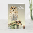 Buscar pintura del búho tarjetas Navidades