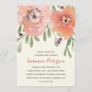 Buscar el vintage florece la invitaciones Acuarela