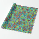 Buscar paisley papel de regalo Verde
