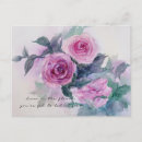 Buscar acuarela pintada a mano postales Rosa
