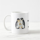 Buscar pingüino divertido tazas Gatito