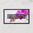 Buscar diseño la orquídea de tarjetas de visita Floristería