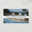 Buscar servicio retro la limpieza de tarjetas de visita Piscina