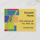 Buscar trombone tarjetas de visita Trombonista