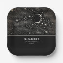 Buscar estrellas papel platos Negro
