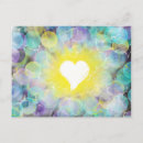 Buscar corazones amarillos postales Azul