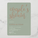 Buscar couples shower invitaciones Verde de salvia