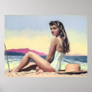 Buscar baño de mujer posters Blanco