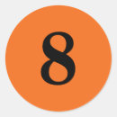 Buscar ocho pegatinas Número