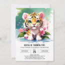 Buscar tigre salvaje invitaciones Niña
