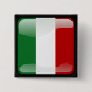 Buscar bandera italiana chapas Botones