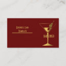 Buscar cocktail tarjetas de visita Bartending