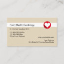 Buscar cardiólogos tarjetas de visita Médicos