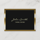 Buscar funeral tarjetas de visita Chófer