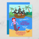 Buscar piratas y sirenas invitaciones Fiesta pirata