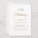 Buscar sexagésimo la mujer invitaciones de cumpleaños Moderno chic