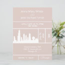 Buscar city skyline invitaciones Elegante