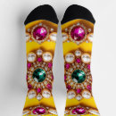 Buscar lujo mujer calcetines Oro