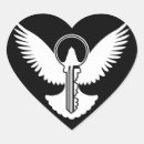 Buscar corazón con las alas pegatinas Pájaro