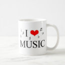Buscar notas de la música tazas Amor