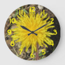 Buscar diente león de relojes de pared Amarillo