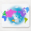 Buscar mapa del mundo alfombrillas de raton Imagen del color