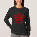 Buscar símbolo de canadá camisetas Hoja