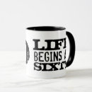 Buscar la vida comienza tazas Tipografía