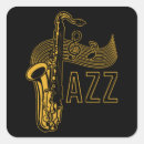 Buscar jazz pegatinas Saxofonista