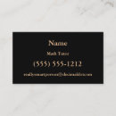 Buscar álgebra tarjetas de visita Matemático