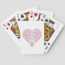 Buscar forma del corazón barajas de cartas Flor