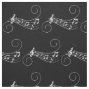 Buscar notas de la música telas Blanco
