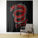 Buscar dragón rojo arte Moda