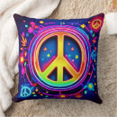 Buscar símbolo de paz cojines Paz y amor